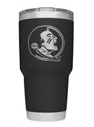  Florida State Yeti 30oz Black Powder Coated Rambler