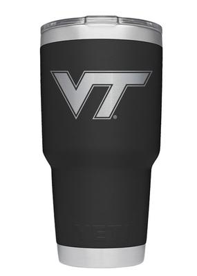 Virginia Tech Yeti 30 Oz Black Powder Coated Rambler