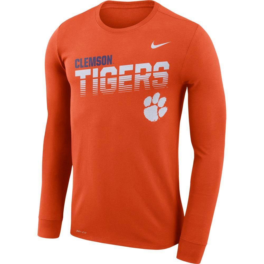 clemson nike long sleeve