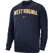  West Virginia Nike Fleece Club Crew Sweater