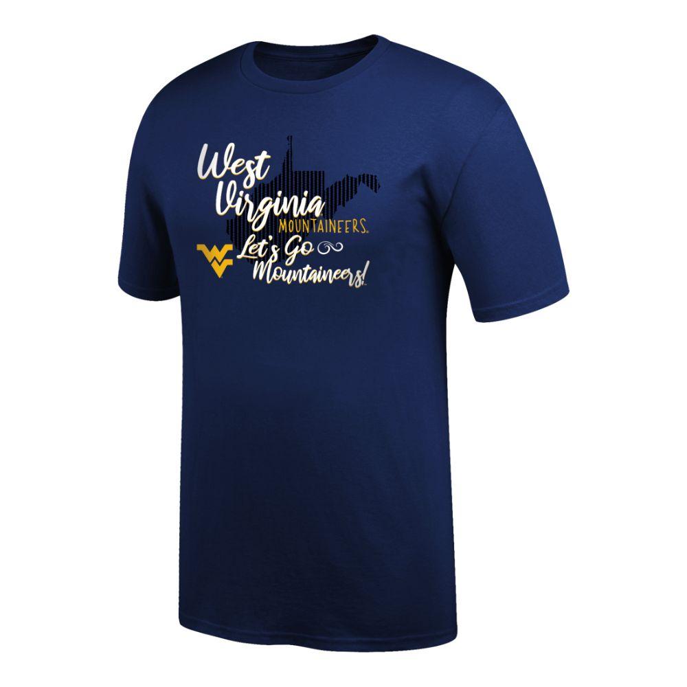 WVU | West Virginia Women's Script State Tee Shirt | Alumni Hall