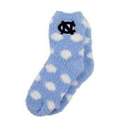  North Carolina Zoozatz Fuzzy Dot Socks