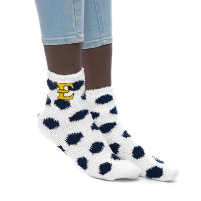 ETSU ZooZatz Fuzzy Dot Socks