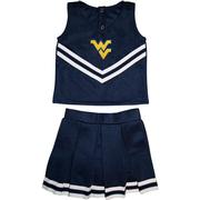  West Virginia Toddler 2 Piece Cheerleader Outfit