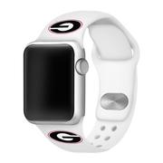  Georgia Apple Watch White Silicon Sport Band 42/44 Mm