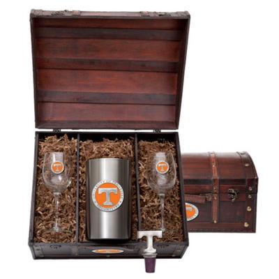 Tennessee Heritage Pewter Wine Chest Set