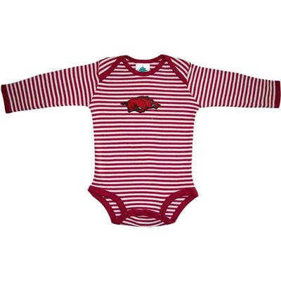 Arkansas Infant Striped Long Sleeve Bodysuit