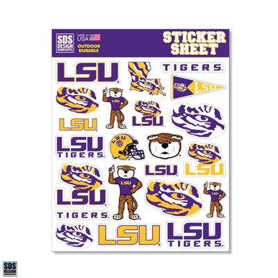 LSU Standard Sticker Sheet