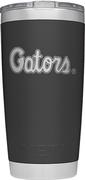  Florida Yeti 20oz Black Powder Coated Gators Script Rambler