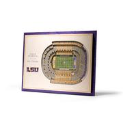  Lsu 5- Layer 3d Tiger Stadium View Wall Art