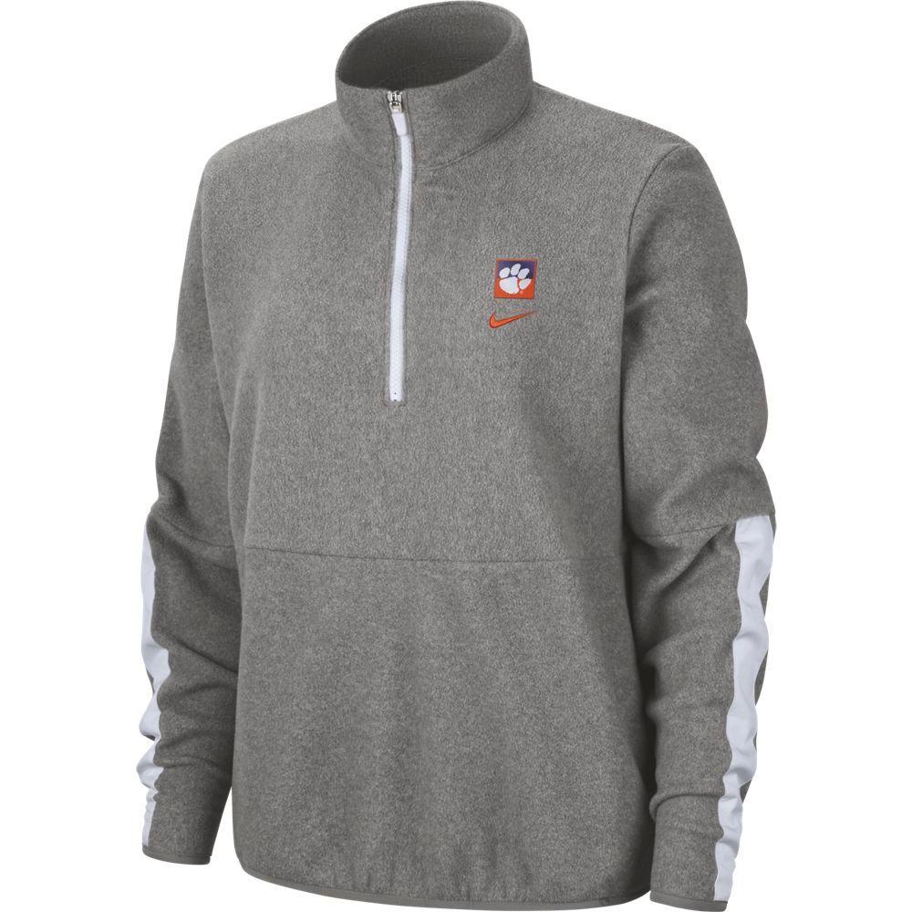 women's fleece half zip