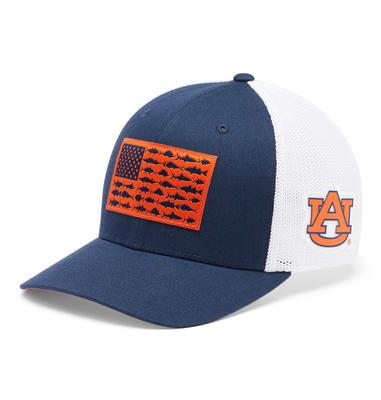 Auburn Columbia PFG Fish Flag Mesh Hat