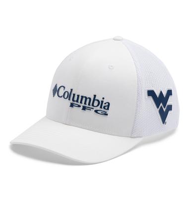 West Virginia Columbia PFG Mesh Hat