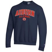  Auburn Champion Fleece Screen Print Alumni Crew