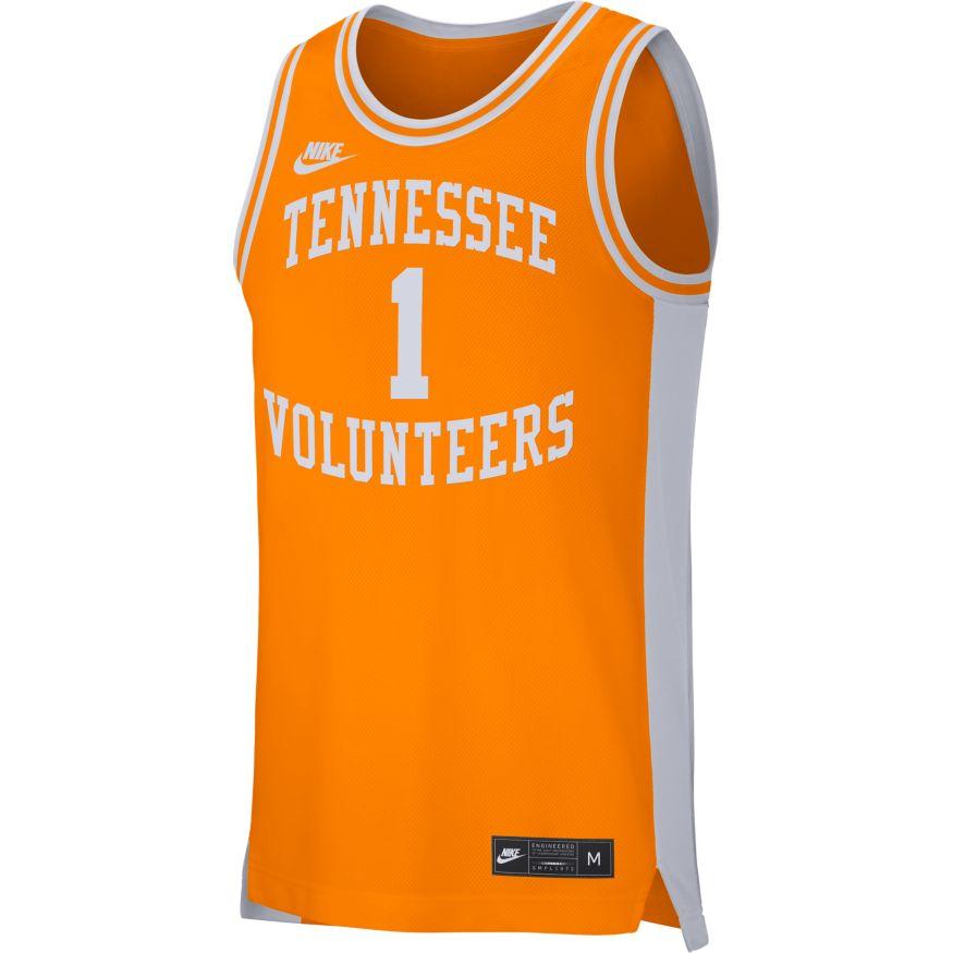 Men's Nike White Tennessee Volunteers Retro Replica Basketball Jersey