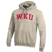  Western Kentucky Champion Men's Oatmeal Arch Screen Hoody