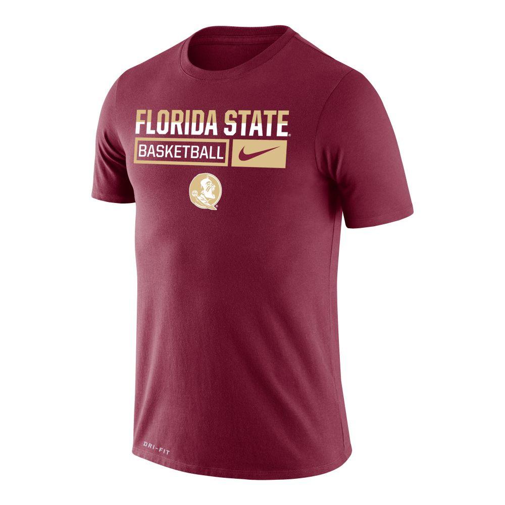 FSU | Florida State Nike Men's Basketball Dri-Fit Legends Short Sleeve ...