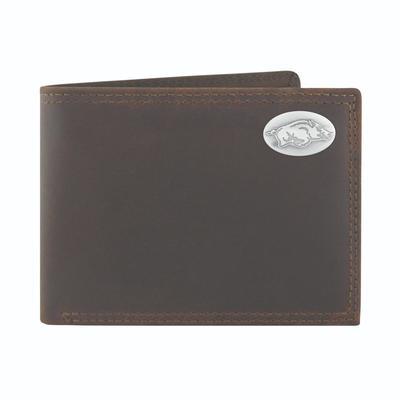 Arkansas Zep-Pro Leather Concho Bifold Wallet