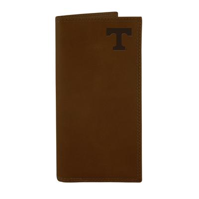 Tennessee Zep-Pro Brown Leather Embossed Roper Wallet
