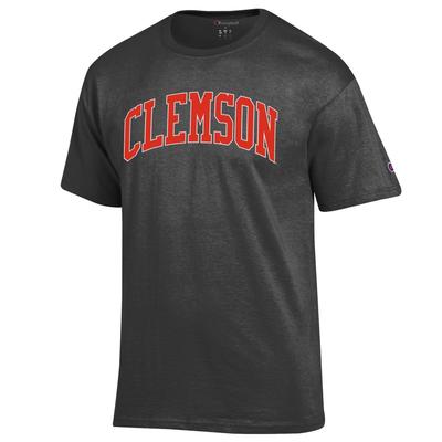 Clemson Champion Men's Arch Tee GRANITE_HTHR