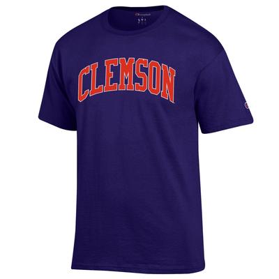 Clemson Champion Men's Arch Tee PURPLE