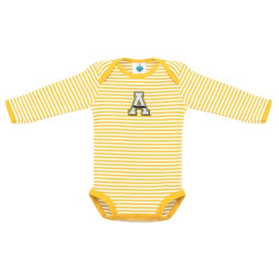 App State Infant Striped Long Sleeve Bodysuit
