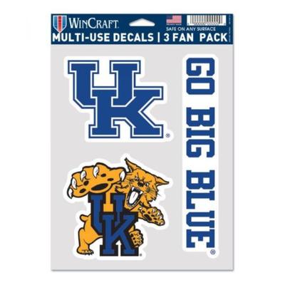 Kentucky Logos 3-Pack Decal