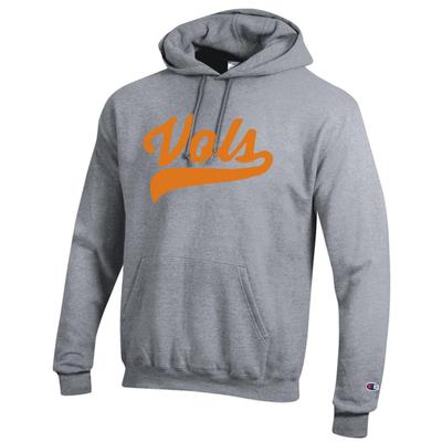 Tennessee Champion Vols Script Hoodie HTHR_GREY