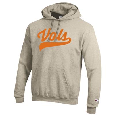 Tennessee Champion Vols Script Hoodie OATMEAL