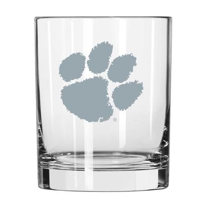 Clemson 14 oz Frost Rock Glass