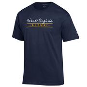  West Virginia Champion Women's Script Bar Alumni Tee