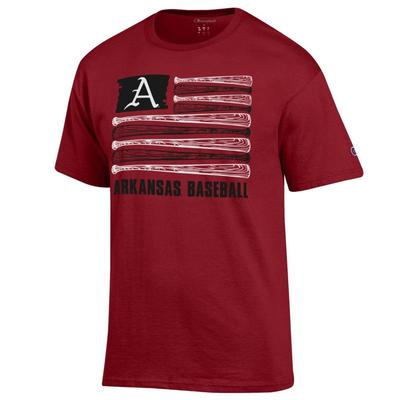 Arkansas Champion Baseball Flag Tee
