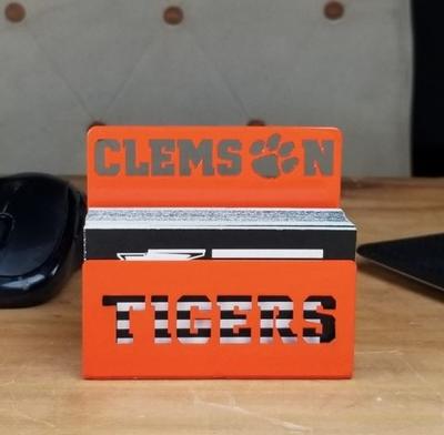 Clemson Paw Logo Business Card Holder