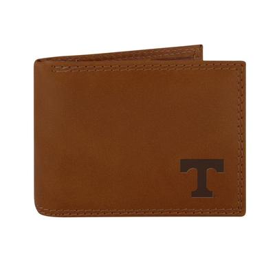 Tennessee Zep-Pro Brown Leather Embossed Bifold Wallet