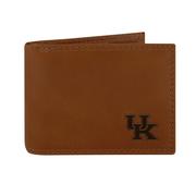  Kentucky Zep- Pro Brown Leather Embossed Bifold Wallet