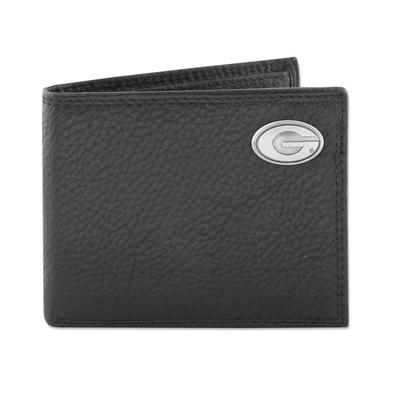 Georgia Zep-Pro Black Leather Concho Bifold Wallet