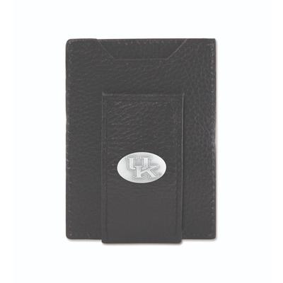 Kentucky Zep-Pro Black Leather Concho Front Pocket Wallet