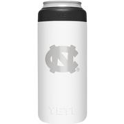  Unc Yeti White Primary Logo Slim Colster