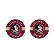  Florida State 2- Pack Striped Car Coaster