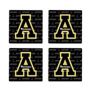  Appalachian State 4pk Primary Repeat Logo Coaster