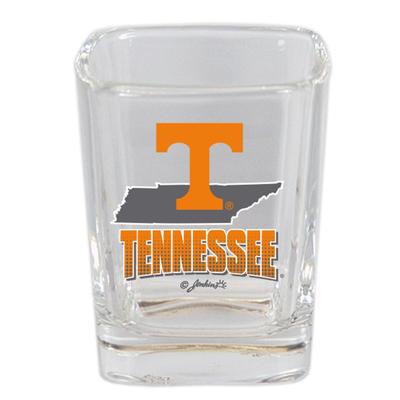 Tennessee 2 oz State Map and Mascot Shot Glass