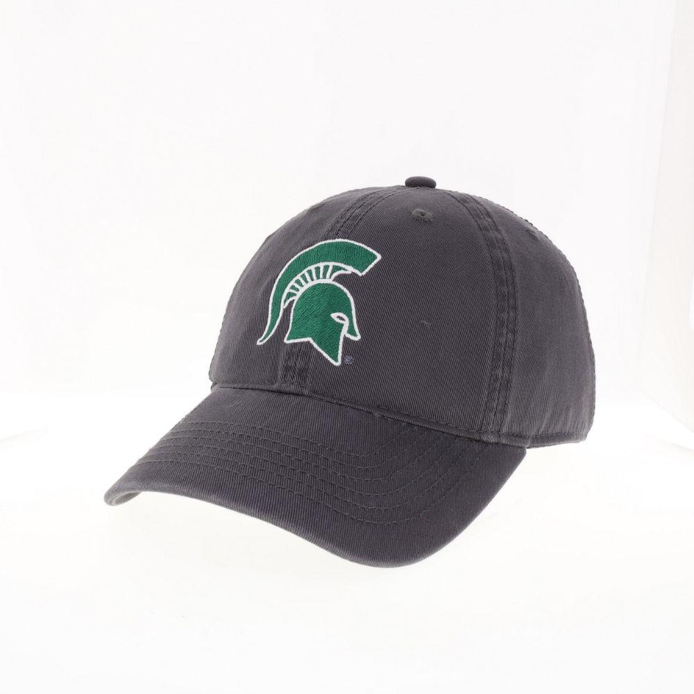 Spartans Michigan State Legacy Youth Spartan Helmet Logo Adjustable Hat Alumni Hall