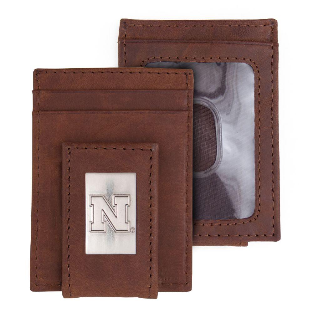 Eagles Wings Nebraska Cornhuskers Front Pocket Wallet