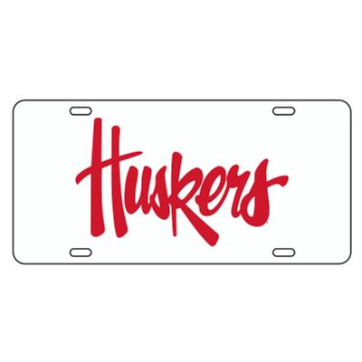 Nebraska Reflective Huskers License Plate