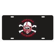  Nebraska Reflective Blackshirts License Plate