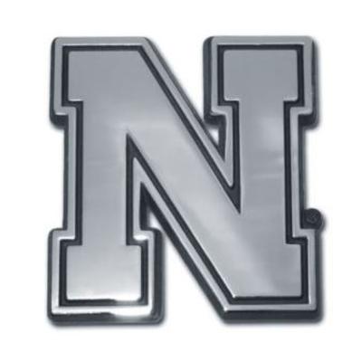 Nebraska Chrome Auto Emblem