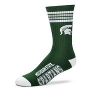  Michigan State 4- Stripe Deuce Sock