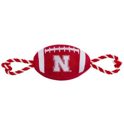 Nebraska Nylon Football Pet Toy