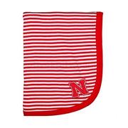  Nebraska Striped Knit Baby Blanket