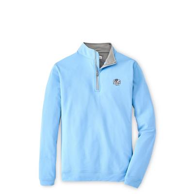 UNC Peter Millar Perth Solid Stretch 1/4 Zip